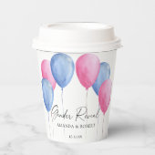 Waterverf Balloons Papieren Bekers (Voorkant)