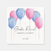 Waterverf Balloons Servet (Voorkant)