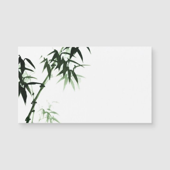 Waterverf Bamboo Stalks l Oriental Zen Touch (Voorkant)