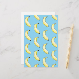 waterverf banaan briefpapier