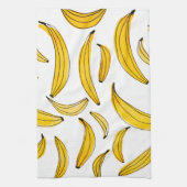Waterverf bananen - geel theedoek (Verticaal)