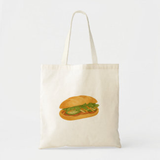 Waterverf Bánh Mì Canvas Canvas tas