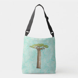 Waterverf Baobab-boom Crossbody Tas