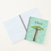 Waterverf Baobab Tree Notitieboek (Binnen)