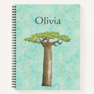 Waterverf Baobab Tree Notitieboek