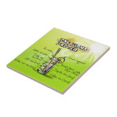 Waterverf Bar Cocktailrecept Tegeltje (Zijkant)