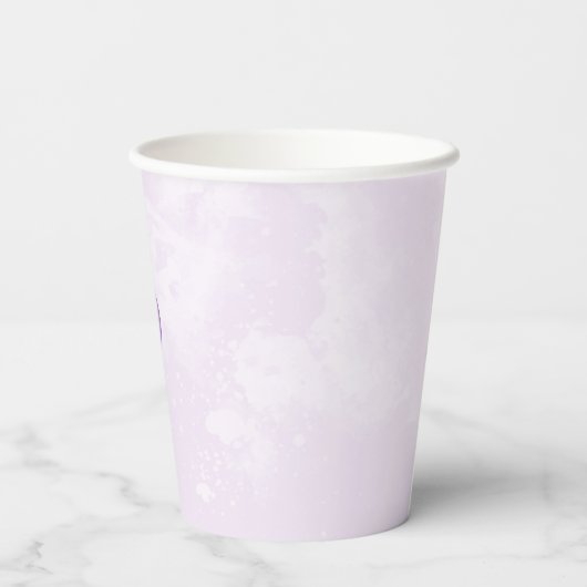 Waterverf Barly Wait Baby shower Papieren Bekers (Achterkant)