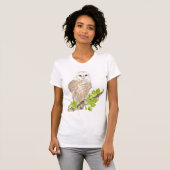 Waterverf Barn Owl T-shirt (Voorkant volledig)