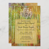 Waterverf Barn Wedding Kaart (Voorkant / Achterkant)