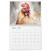 Waterverf Barnyard Vrienden Kalender (Feb 2026)