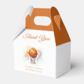 Waterverf Basketbal Baby shower Bedankdoosjes (Voorkant Zijde)