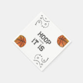 Waterverf basketbal papier servetten (Hoek)