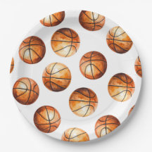 Waterverf Basketbal Papieren Bord