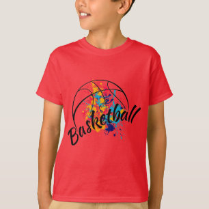 Waterverf Basketball Boys T-Shirt
