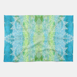 Waterverf Batik Paisley Tea Towel Theedoek