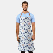 Waterverf BBQ-schort Schort (Gedragen)