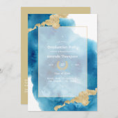 Waterverf Beach Afstuderen Kaart (Voorkant / Achterkant)