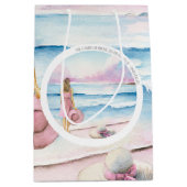 Waterverf Beach Art Thema Gift Bag Medium Cadeauzakje (Voorkant)