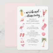 Waterverf Beach Birthday Weekend route Kaart (Voorkant / Achterkant)