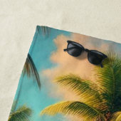 Waterverf Beach Cafe Tropical Strandlaken (In situ)