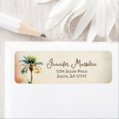 Waterverf Beach Etiket (Insitu)