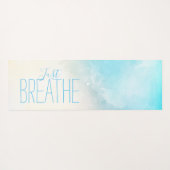 Waterverf Beach Just Breathe Yogamat (Achterkant (horizontaal))