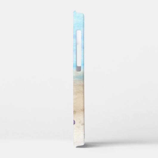 Waterverf Beach Seashells Persoonlijke naam Case-Mate iPhone Case (Achterkant / Links)