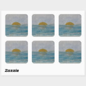 Waterverf Beach Sunny Day Ocean Sticker (Vel)