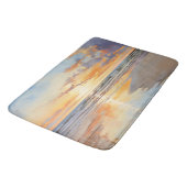Waterverf Beach Sunset Ocean Badmat (Gekanteld)