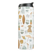 Waterverf Beach vrijgezellenfeest weekend Thermosbeker (Gedraaid links)