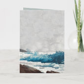 Waterverf Beach Waves Wedding Order of Service Programma (Achterkant)