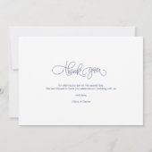 Waterverf Beach Wedding Dank u kaart (Achterkant)