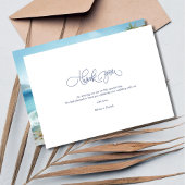 Waterverf Beach Wedding Dank u kaart