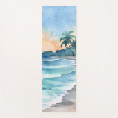 Waterverf Beach Yoga Mat (Voorkant)