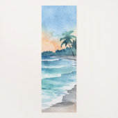 Waterverf Beach Yoga Mat (Achterkant)