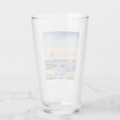 Waterverf Beachy Ocean Lighthouse Glas (Achterkant)