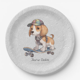 Waterverf Beagle Papier Bord