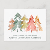 Waterverf bedrijfsinsteekstructuur briefkaart (Voorkant)