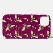 Waterverf Bee Pattern iPhone case (Achterkant (horizontaal))