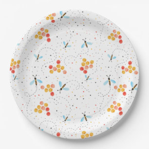 Waterverf Bee Pattern Papier Bord