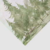 Waterverf Beer Winterlandontkoppeling Tissuepapier (Detail)