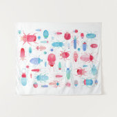 Waterverf Beetle Wandkleed (Voorkant (horizontaal))