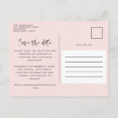 waterverf behalve de datum aankondigingskaart (Achterkant)