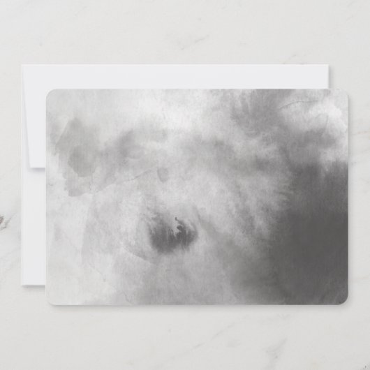 waterverf behalve de datum save the date (Achterkant)