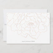 Waterverf beige pony-elegant gardenbruiloft save the date (Achterkant)