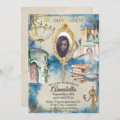 Waterverf Belle en het Beest Fotospiegel Kaart (Voorkant / Achterkant)