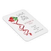 Waterverf Bells/kerstbruiloft/Save the Date Magneet (Rechterzijde)