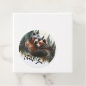 Waterverf Beren rustieke wildernis bruiloft Bedankjes Labels (In situ)