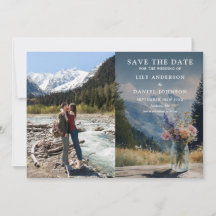 Waterverf Berg Bloemstuk Metselaarsvaas Trouwfoto