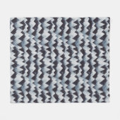 Waterverf bergband patroonventilator fleece deken (Voorkant (Horizontaal))